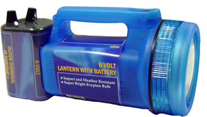 Torch with battery 6v $12.25
